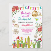 メキシカンサボスクリスマスボードブルズ婚約フィエスタ 招待状 (正面)