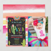 メキシカンサボス1stファースト・フィエスタ誕生日 招待状 (正面/裏面)