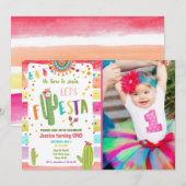 メキシカンサボス1stファースト・フィエスタ誕生日 招待状 (正面/裏面)