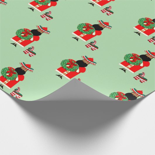 メキシカンサンタクロース ラッピングペーパー (角)