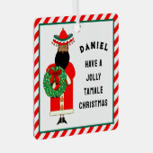 メキシカンサンタセラミックオーナメント メタルオーナメント (正面右)