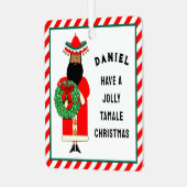 メキシカンサンタセラミックオーナメント メタルオーナメント (正面左)