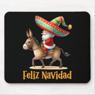 メキシカンサンタ乗馬ロバのクリスマスナヴィダメシ マウスパッド