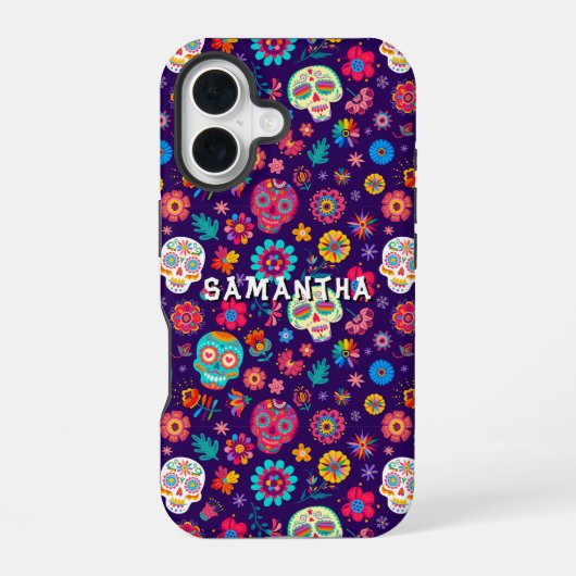 メキシカンスカル柄 iPhone / iPad カバー (裏面)