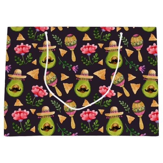 メキシカンスパイシーフィエスタ抱き枕 ラージペーパーバッグ (正面)