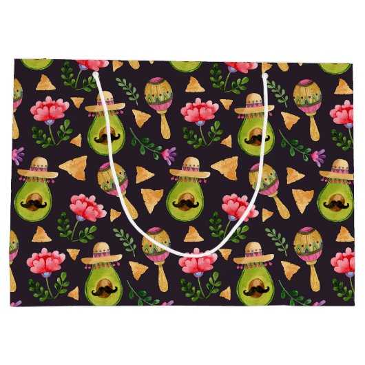 メキシカンスパイシーフィエスタ抱き枕 ラージペーパーバッグ (裏面)