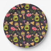 メキシカンスパイシーフィエスタ紙プレート ペーパープレート (正面)