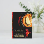 メキシカンスパイスミックスレシピ葉書 ポストカード (スタンド正面)