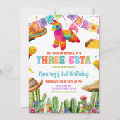 メキシカンスリーエスタ誕生日パーティー 招待状 (正面)