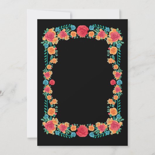 メキシカンセノリタフェスタ花キンセアニェラ 招待状 (裏面)