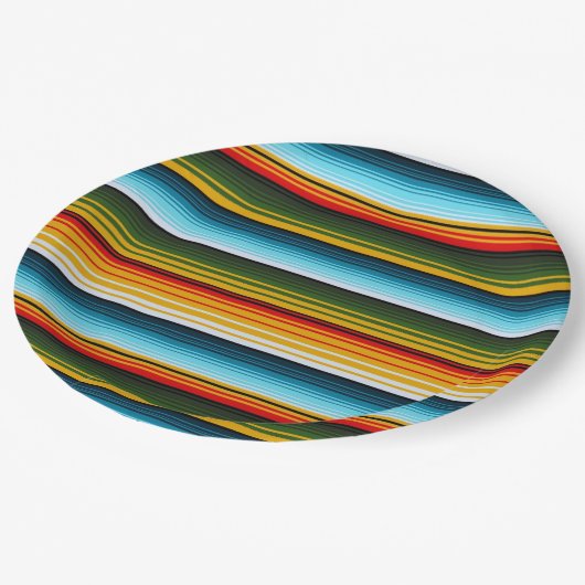 メキシカンセラプフィエスタパーティー ペーパープレート (アングル)