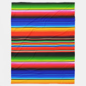 メキシカンセラペスタイル毛布 フリースブランケット (正面)