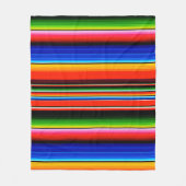 メキシカンセラペスタイル毛布 フリースブランケット (正面)