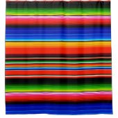 メキシカンセラペ柄シャワーカーテン シャワーカーテン (正面)