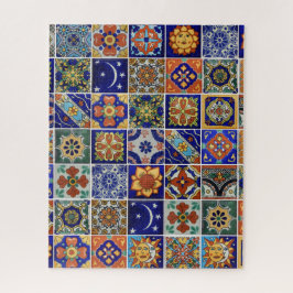 メキシカンタイルパズルテンプレートまたは写真の使用 ジグソーパズル