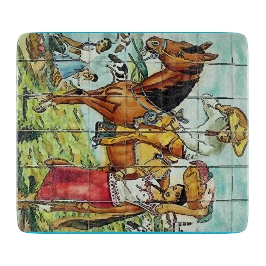 メキシカンタイルヴィンテージスタイル カッティングボード (正面)