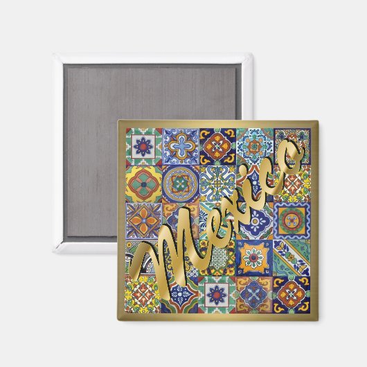 メキシカンタイル マグネット (正面/裏面)