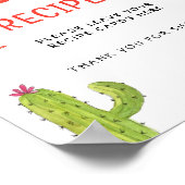 メキシカンタコのレシピカード テーブルサイン ポスター (角)