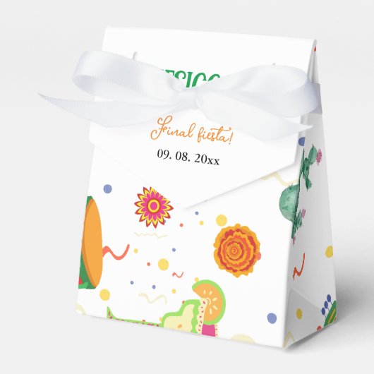 メキシカンタコアウトラブブライダルシャワーパーティー フェイバーボックス (正面サイド)