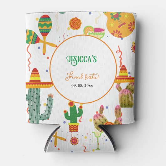 メキシカンタコアウトラブブライダルシャワーパーティー 缶クーラー (正面)