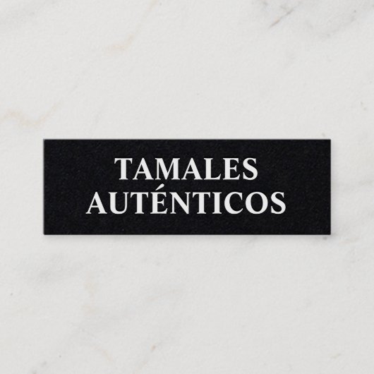 メキシカンタマレス スキニー名刺 (正面)