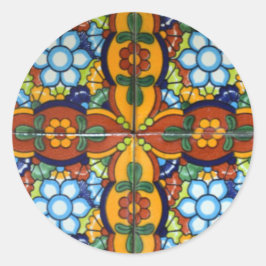 メキシカンタラベラのタイル封筒20シール ラウンドシール