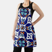 メキシカンタラベラテラコッタタイルデザインNo. 1 エプロン (インサイチュ)