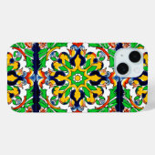 メキシカンタラベラテラコッタタイルデザインNo. 4 Case-Mate iPhoneケース (裏面 (横))