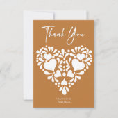メキシカンタラベラテラコッタブライダルシャワー サンキューカード (正面)