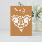 メキシカンタラベラテラコッタブライダルシャワー サンキューカード (スタンド正面)