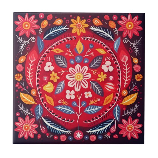 メキシカンタラベラハシエンダスタイルタイルAzulejo タイル (正面)