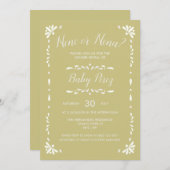 メキシカンタラベラ ベビー招待状 招待状 (正面/裏面)