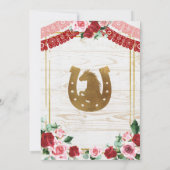 メキシカンチャラピンクと赤いバラの姉妹誕生日 招待状 (裏面)