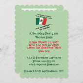 メキシカンテキーラ誕生日パーティー 招待状 (正面/裏面)