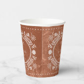 メキシカンテラコッタパペル結婚ピカド紙カップ 紙コップ (右)