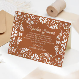 メキシカンテラコッタベビーシャワーサンキューカード サンキューカード