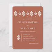 メキシカンテラコッタ結婚式招待状 招待状 (正面)