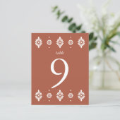 メキシカンテラコテ結婚ーズテーブル番号 (スタンド正面)