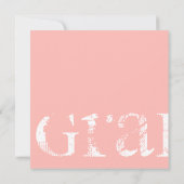 メキシカンデニムガール卒業パーティー招待状 招待状 (裏面)