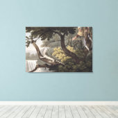 メキシカントカゲ捕手、マシュー・ドビュール彫り キャンバスプリント (インサイチュ (ウッドフロア))