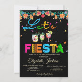 メキシカンドリンクスフィエスタブライダルシャワー 招待状 (正面)
