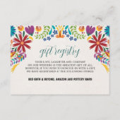 メキシカンヌエストラBoda花結婚植物園 エンクロージャーカード (正面)