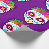 メキシカンハロウィーンキャットシュガースカル ラッピングペーパー (角)