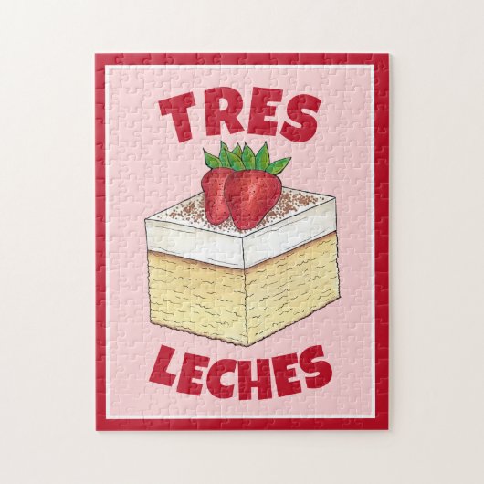 メキシカンパステルデトレレチェーケーキベーキングデザート ジグソーパズル (縦)