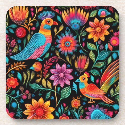 メキシカンパターンスクリプト名 コースター (正面)