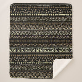 メキシカンパターンフリースブランケット シェルパブランケット