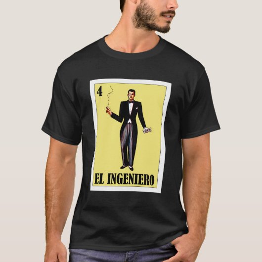 メキシカンビンゴレガロPara Ingeniero - El Catrin Pa Tシャツ (正面)