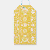 メキシカンピカドイエローホワイト紙結婚ズの結婚 ギフトタグ (裏面)