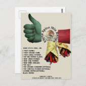 メキシカンファジタスパイスミックスレシピ |はがき ポストカード (正面/裏面)