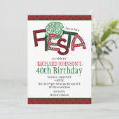 メキシカンフィエスアステカタ誕生日パーティー招待 招待状 (スタンド正面)